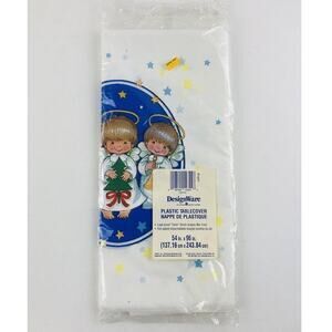 Designware Plastic Tablecover Christmas Angles Halo Leak Proof New Satin finish